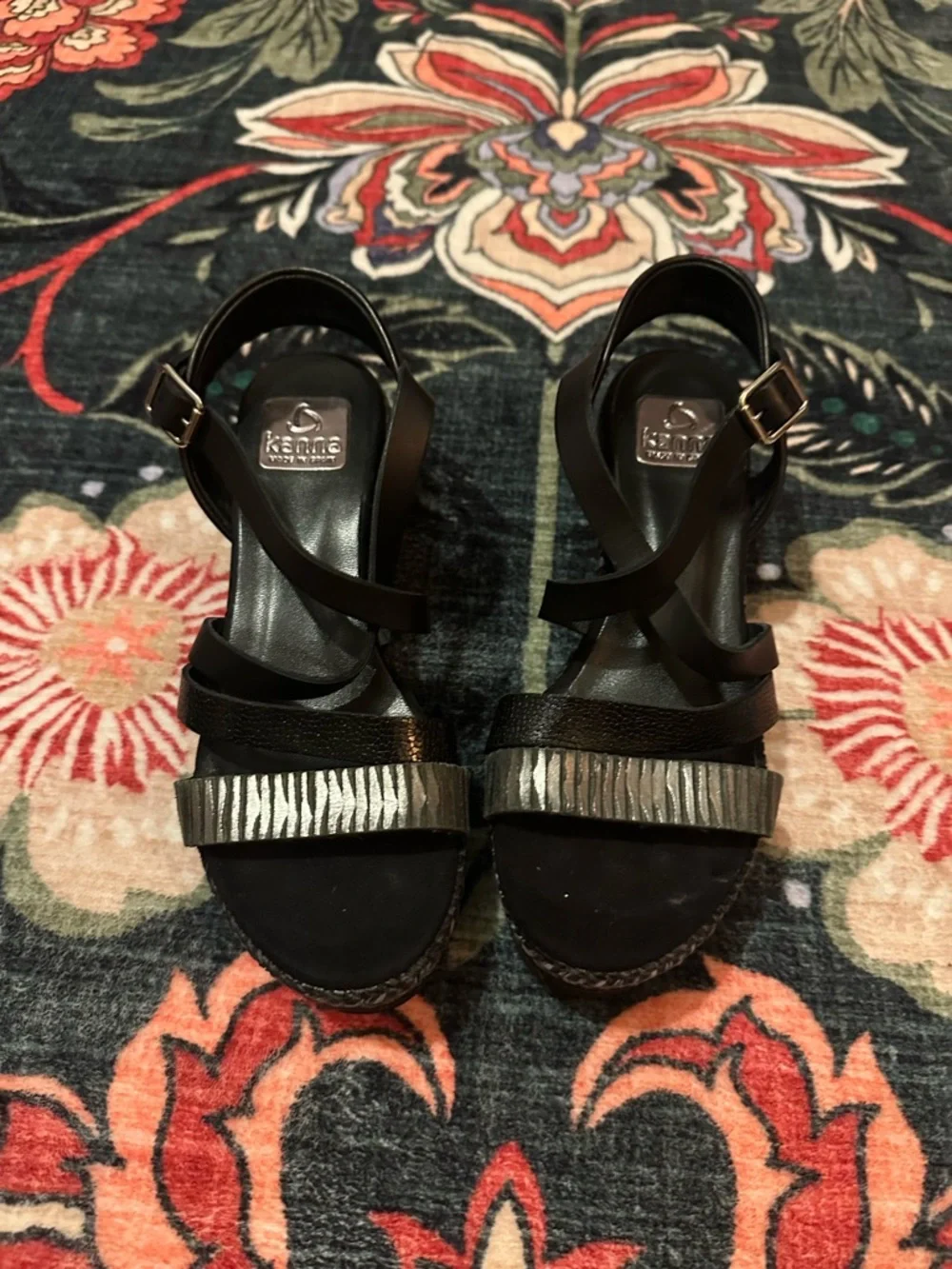 Kanna Platform Sandals Black Espadrille Spain 37
